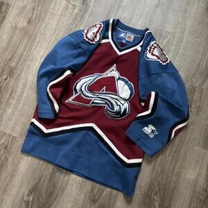 Vintage Starter Colorado Avalanche Official NHL White Jersey